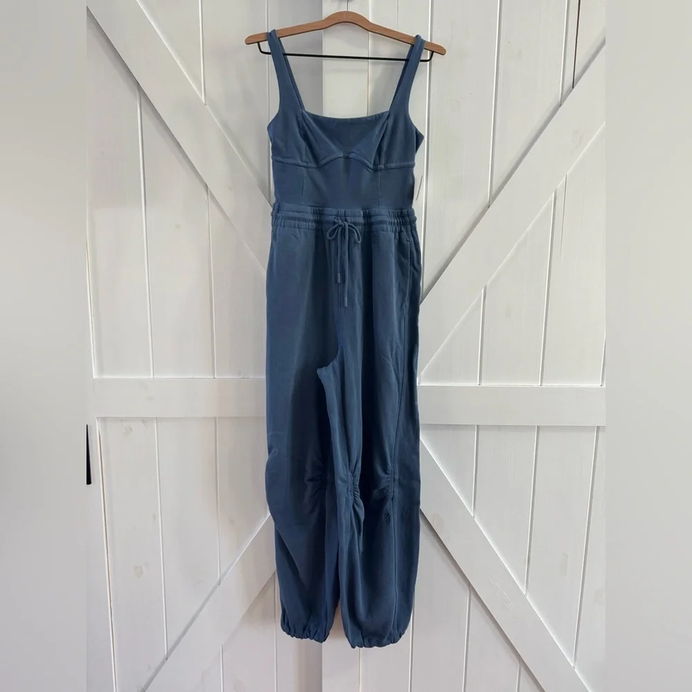 FP Movement by Free People Inbound Jumpsuit in Skyline Misty Blue - Picture 5 of 9